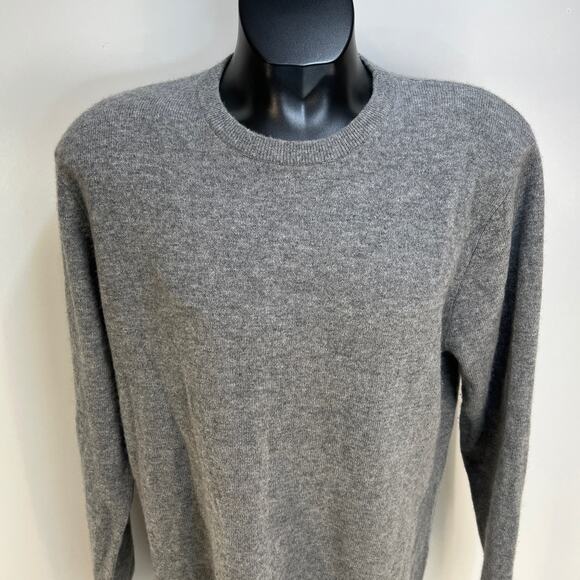 Autumn Cashmere Gray Crewneck Sweater Pullover Long Sleeves - Picture 2 of 5